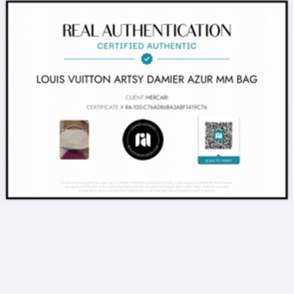 Louis Vuitton Artsy Damier Azur MM Bag - Picture 10 of 10